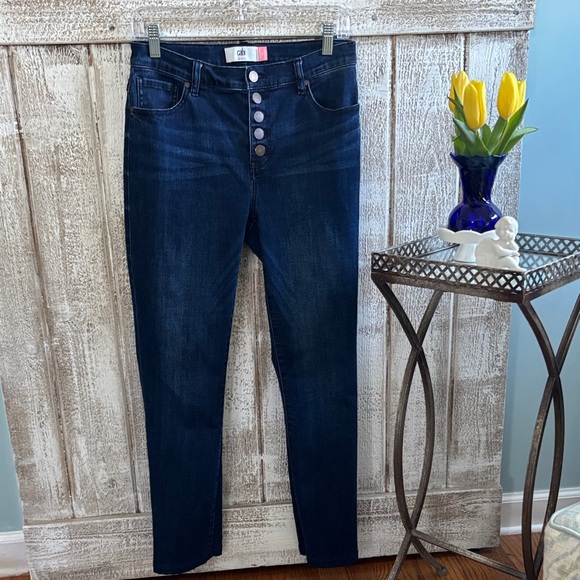 Cabi Button Fly Straight Jeans - Picture 2 of 9